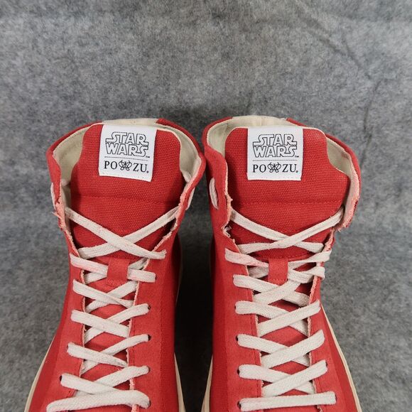Star Wars Shoes Womens 9 Po Zu Sneakers Resistance Red Boot High Top Trainers - Picture 4 of 14